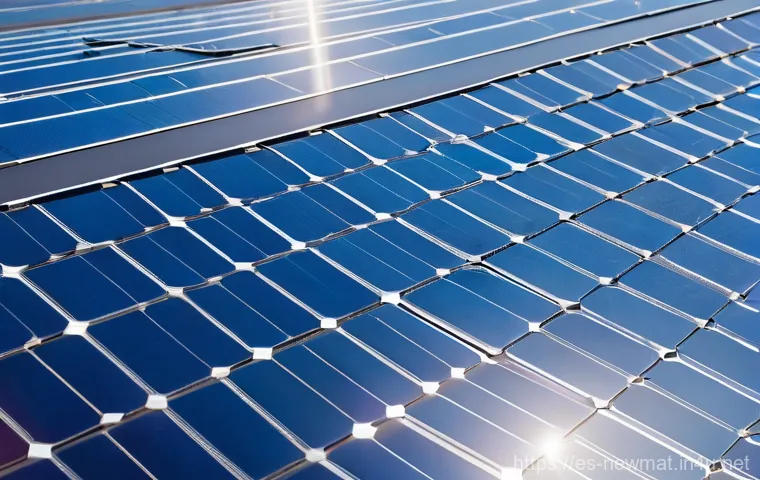 고효율 태양전지 - Futuristic Cityscape with Integrated Perovskite Solar Technology:**
An awe-inspiring, elevated view ...