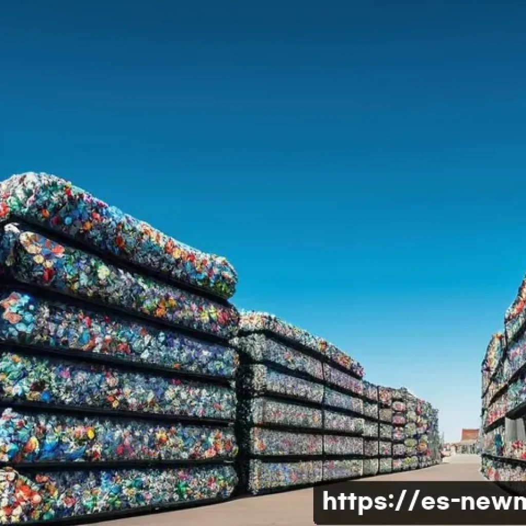 재활용 가능 소재 - **Prompt 1: The Transformative Journey of Recycled Materials**
    "A vibrant, eye-level shot captur...